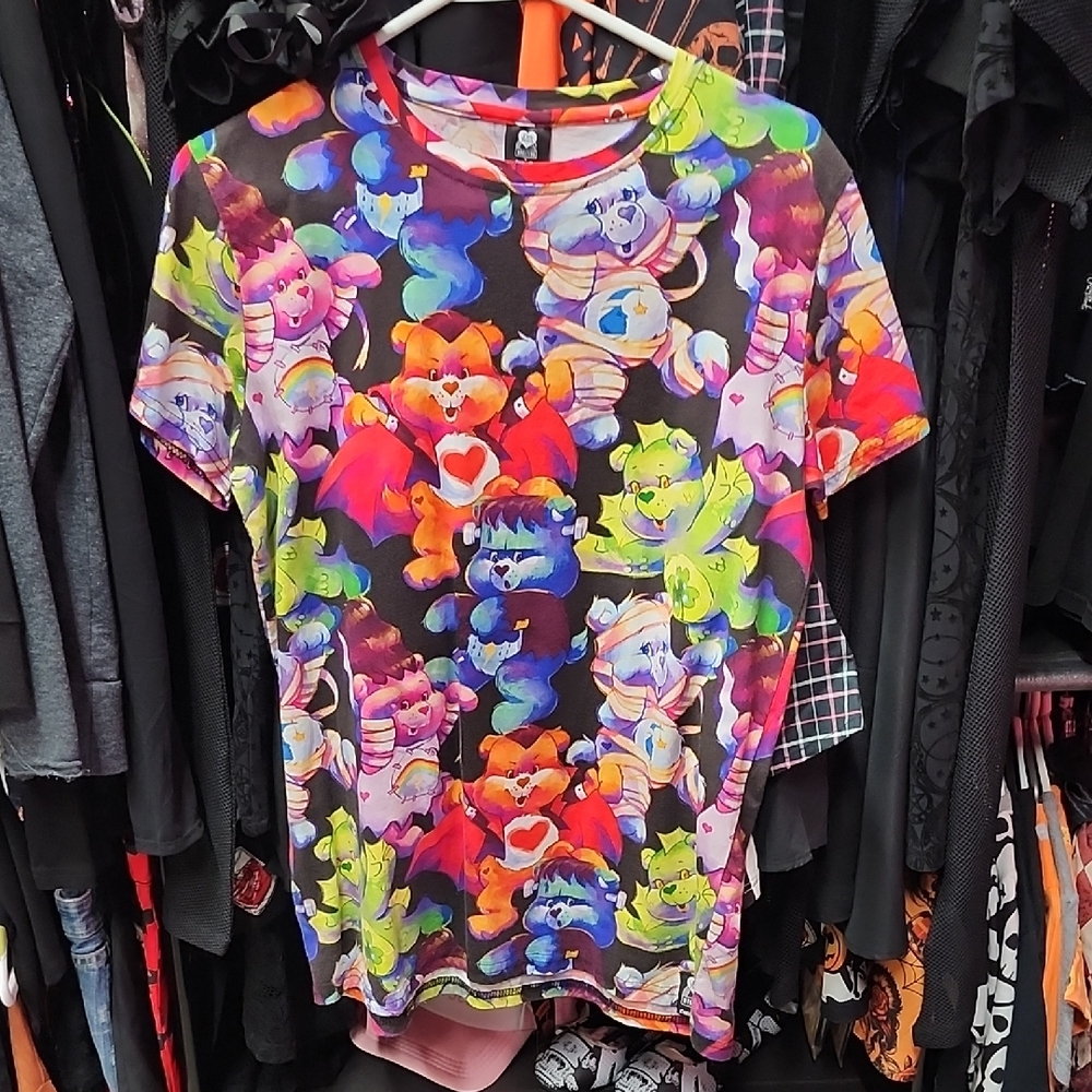 Colorful Graphic Carebears  T-Shirt Cakeworthy